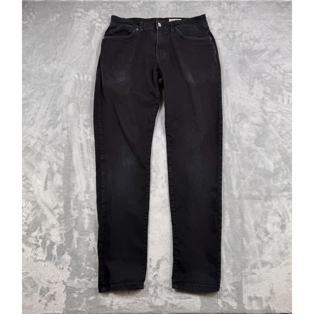 Aviator Slim Fit Jeans Mens 31 Black Made In USA Stretch Denim